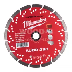 Kotúč Milwaukee SpeedCross AUDD 230mm - kameň, armovaný betón