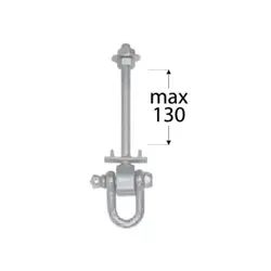 Úchyt na hojdačky MHD 130 typ D 130 mm