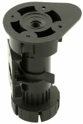 Noha plast 120mm čierna s klipom