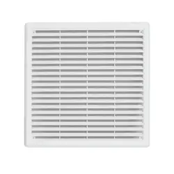 Vetracia mriežka so sieťkou; VMK 300x300; biela