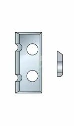Žiletka pre dlabacie CNC frézy; HW; 16x7x1,5; s dvoma drážkami B; universal