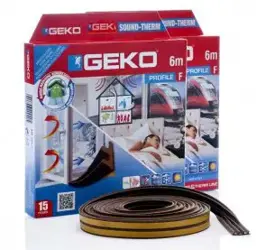 GEKO - Tesnenia do okien biele samolepiace molitan F-profil 2x3m