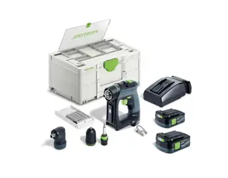 Akumulátorový vŕtací skrutkovač Festool CXS 12 + 2x 2,5Ah -Set; 576865