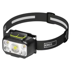 LED nabíjacia čelovka P3546, 550 lm, Li-Pol 1000 mAh / 3× AAA